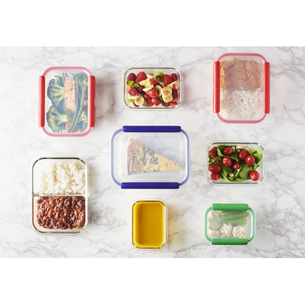 Ensemble des boîtes hermétiques rectangulaires Stor'eat Ensemble des boîtes hermétiques rectangulaires Stor'eat