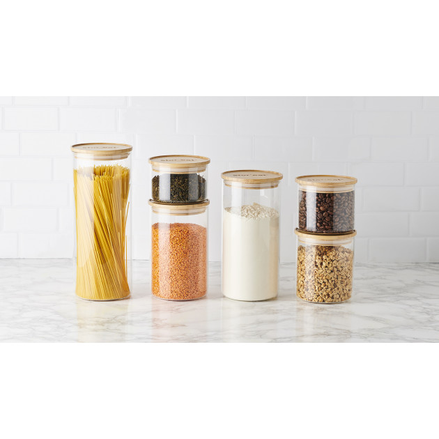 Gamme de bocaux hermétiques en verre empilables Stor'eat Mastrad Gamme de bocaux hermétiques en verre empilables Stor'eat Mastrad
