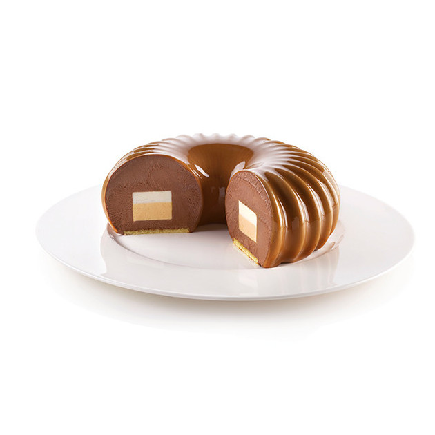 Moule chocolat avec insert - 24 ovales - 3,3 x 2,3 cm - Silikomart -  Meilleur du Chef