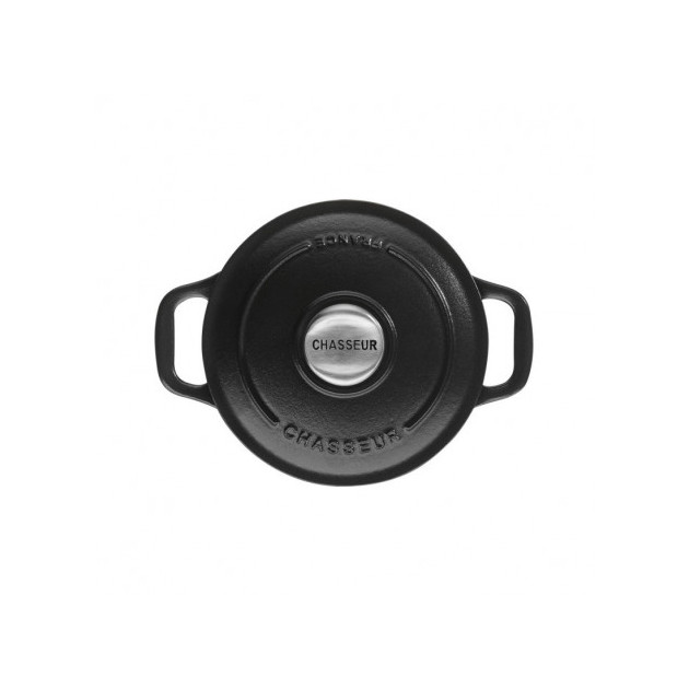 Mini Cocotte en Fonte Ronde 10 cm Noir Mat Chasseur