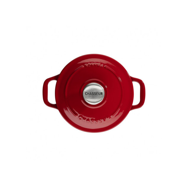 Mini Cocotte en Fonte Ronde 10 cm Rouge Chasseur