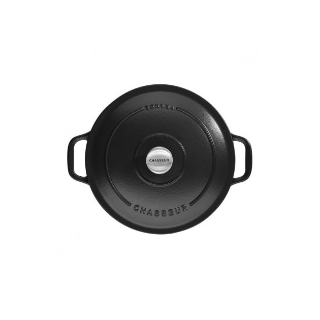 Cocotte en Fonte Ronde 18 cm Noir Mat Chasseur