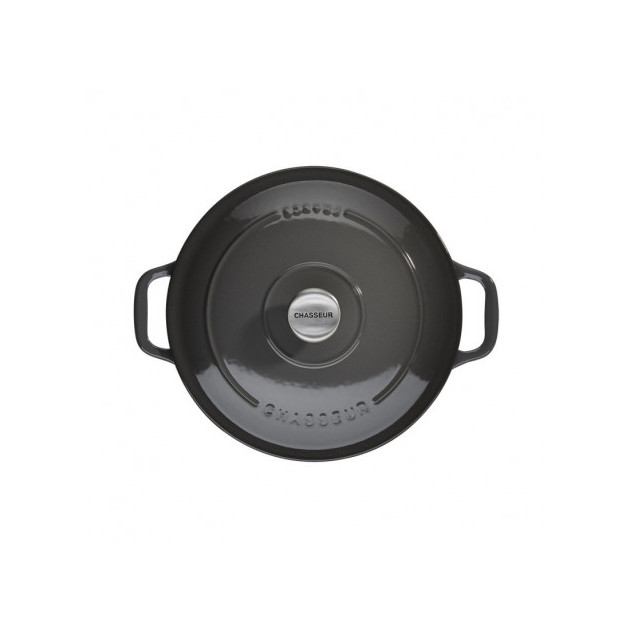 Cocotte en Fonte Ronde 18 cm Caviar Chasseur