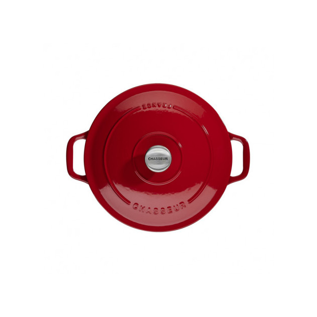 Cocotte en Fonte Ronde 18 cm Rouge Chasseur