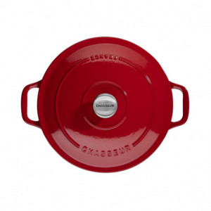 Cocotte en Fonte Ronde 24 cm Rouge Chasseur Cocotte en Fonte Ronde 24 cm Rouge Chasseur
