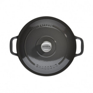 Cocotte en Fonte Ronde 28 cm Caviar Chasseur Cocotte en Fonte Ronde 28 cm Caviar Chasseur