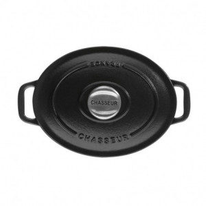 Cocotte en Fonte Ovale 17 cm Noir Mat Chasseur