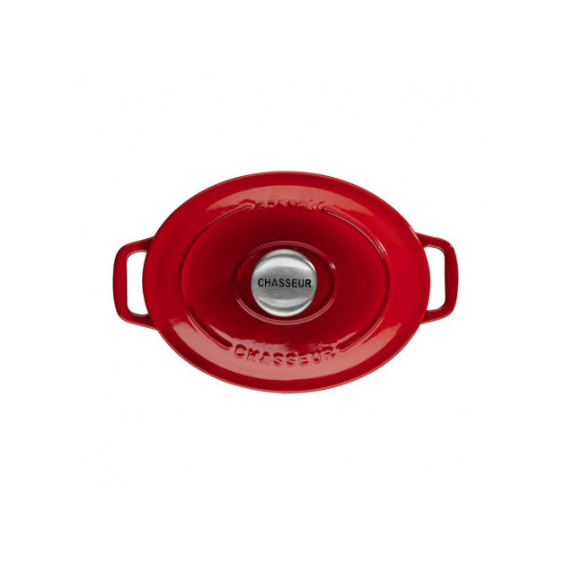 Cocotte en Fonte Ovale 17 cm Rubis Chasseur