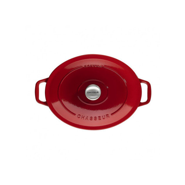 Cocotte en Fonte Ovale 25 cm Rubis Chasseur