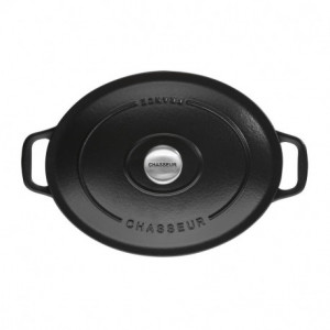Cocotte en Fonte Ovale 33 cm Noir Mat Chasseur Cocotte en Fonte Ovale 33 cm Noir Mat Chasseur