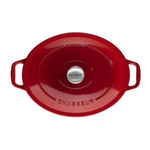 Cocotte en Fonte Ovale 35 cm Rubis Chasseur