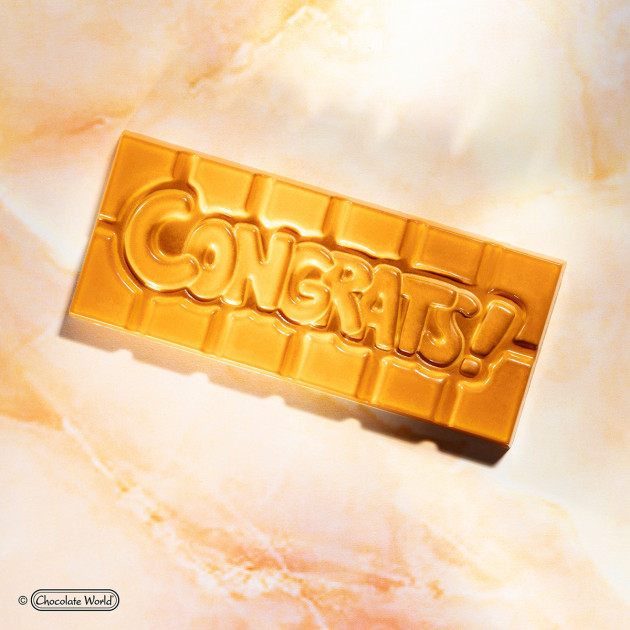 Moule Chocolat Tablette Félicitations (x4) Chocolate World Moule Chocolat Tablette Félicitations (x4) Chocolate World