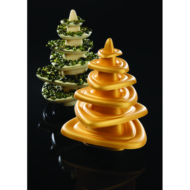 Moule Chocolat Sapin de Noël Saturno Ø 16,5 x H 19,5 cm (x1) Pavoni