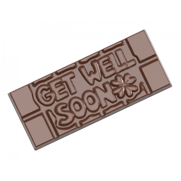Moule Chocolat Tablette Get Well Soon (x4) Chocolate World