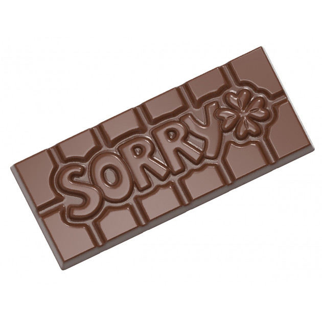 Moule Chocolat Tablette Sorry (x4) Chocolate World