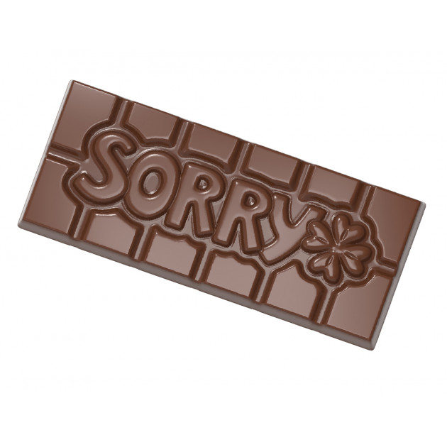 Moule Chocolat Tablette Désolé (x4) Chocolate World