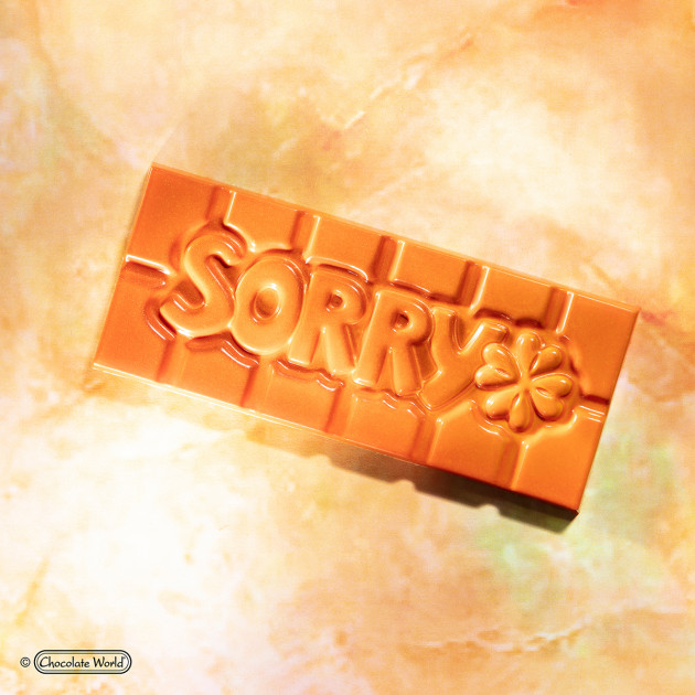 Moule Tablette Chocolat Message d'Excuses (x4) Chocolate World