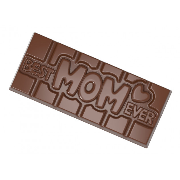 Moule Chocolat Tablette Meilleure Maman du Monde (x4) Chocolate World