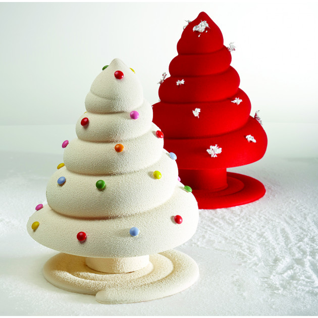 Moule Chocolat Sapin de Noël Spiral Ø 16 x H 21 cm (x2) Pavoni