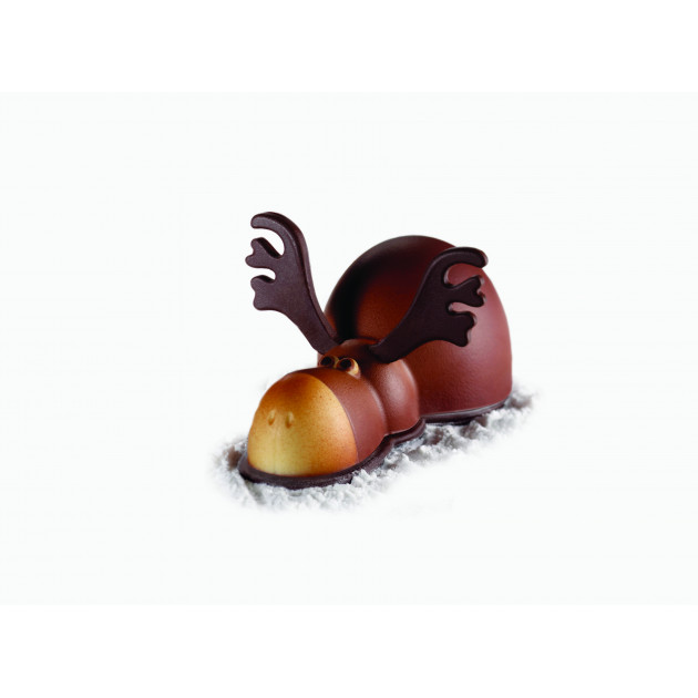 Moule Chocolat Renne Rudolph 19,5 x 10 cm x H 10 cm (x2) Pavoni