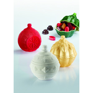 Moule Chocolat Boules de Noël Ø 10 x H 12 cm (x3) Pavoni Moule Chocolat Boules de Noël Ø 10 x H 12 cm (x3) Pavoni