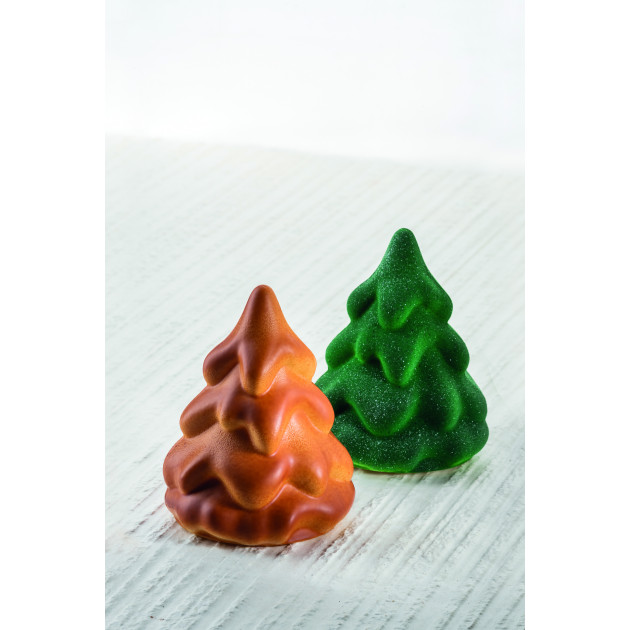 Moule Chocolat Mini Sapin de Noël Ø 9,5 x H 12 cm (x2) Pavoni