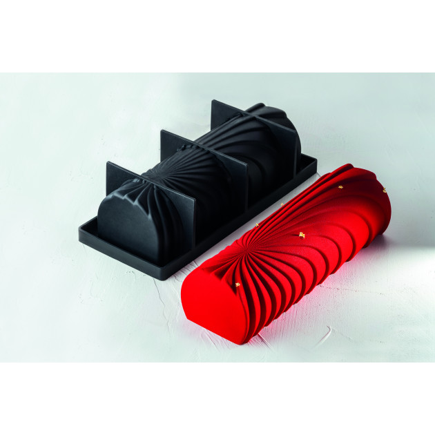 Moule Silicone Insert Bûche et Cake 22 x 5 x H 4 cm (x2