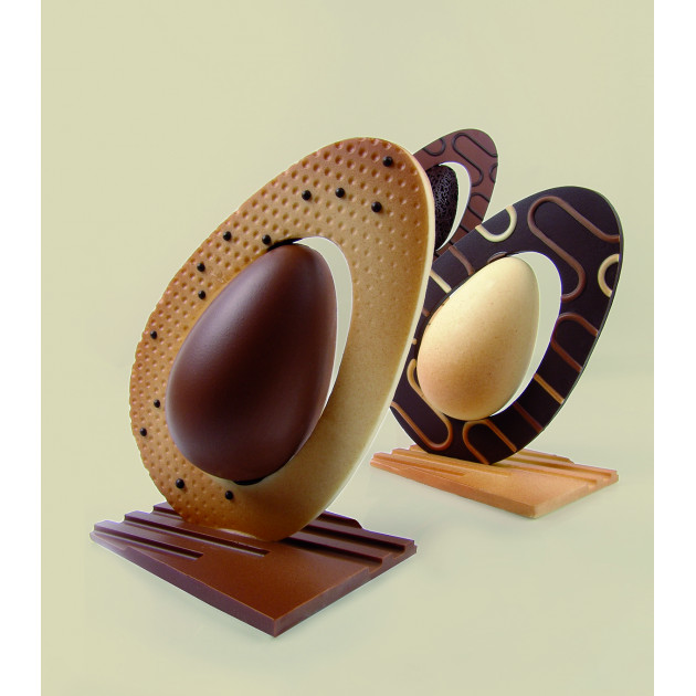 Moule Chocolat Oeuf Penché 13 x 9 cm x H 20 cm (x2) Pavoni