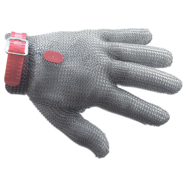 Gant de Protection en Cotte de Maille M Rouge Arcos