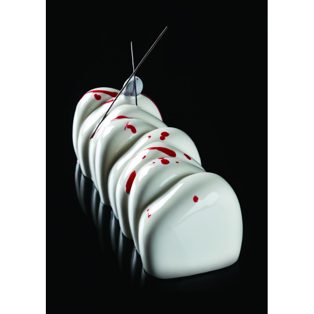 Moule Silicone Bûche Bilbao 25 x 8,5 cm x H 7,5 cm Pavoni 