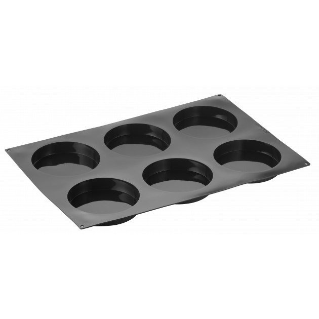 Moule Silicone Insert Rond Disco Ø 16 cm x H 3 cm (x6) Pavoflex