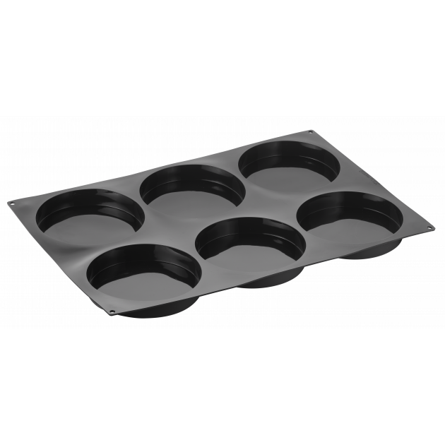 Moule Silicone Insert Rond Disco Ø 18 cm x H 3 cm (x6) Pavoflex