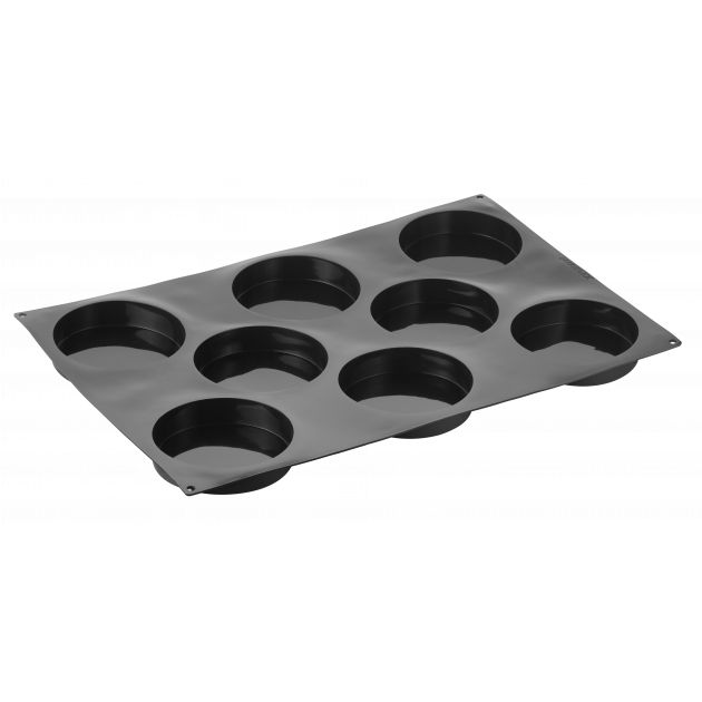 Moule Silicone Insert Rond Disco Ø 14 cm x H 3 cm (x8) Pavoflex