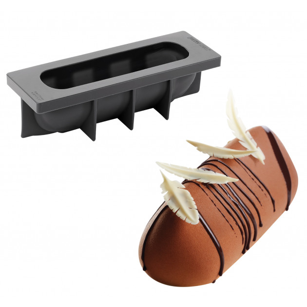 Moule Silicone Bûche Sublime 25 x 8 cm x H 8 cm Pavoni