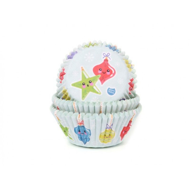 Caissette Cupcake Noel : Lot de Caissettes en Papier pour Muffins