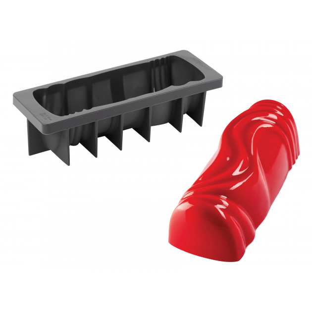 Moule Silicone Bûche Lady 25 x 9 cm x H 7,5 cm Pavoni 