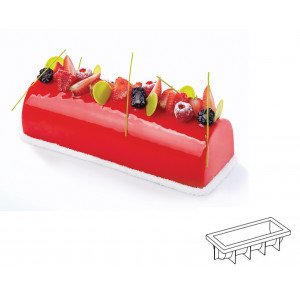 Moule Silicone Bûche 25 x 8,5 cm x H 7 cm Pavoni Moule Silicone Bûche 25 x 8,5 cm x H 7 cm Pavoni