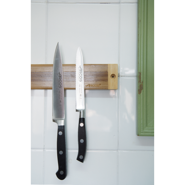 Porte Couteau Barre Aimantée Bambou 300 x 45 mm Arcos Porte Couteau Barre Aimantée Bambou 300 x 45 mm Arcos