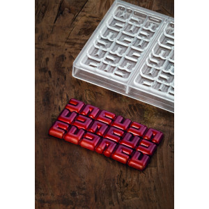 Moule Tablette Chocolat Ola 15,5 x 7,7 cm x H 1 cm (x3) Pavoni Moule Tablette Chocolat Ola 15,5 x 7,7 cm x H 1 cm (x3) Pavoni