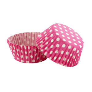Caissettes en Papier Rose à Pois Blancs Gatodéco (x50) Caissettes en Papier Rose à Pois Blancs Gatodéco (x50)