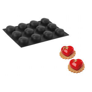 Moule Silicone Coeur Passion 7,1 x 6,6 cm x H 3,8 cm (x12) Pavoflex Moule Silicone Coeur Passion 7,1 x 6,6 cm x H 3,8 cm (x12) Pavoflex