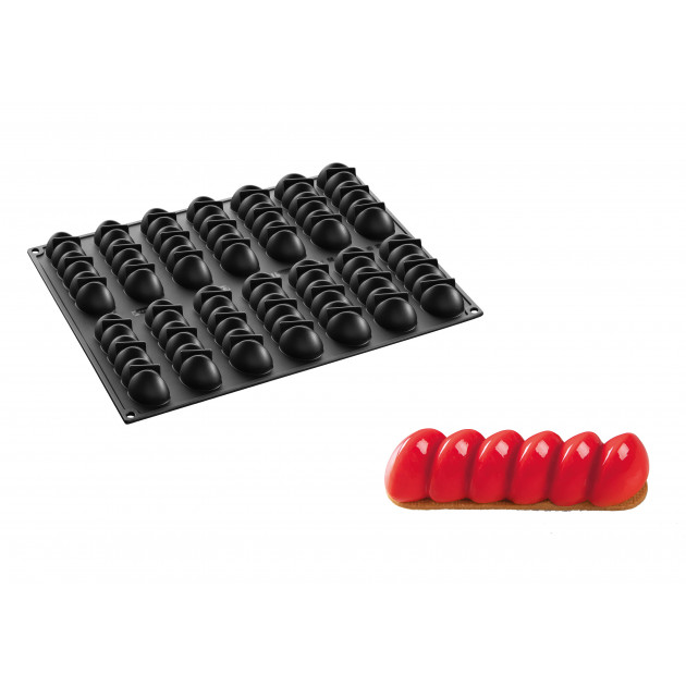 Moule Silicone Domino 12,6 x 3,3 cm x H 3,2 cm (x14) Pavoflex