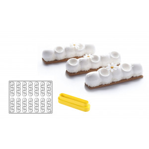Moule Silicone Pelota 13 x 3,2 cm x H 2,8 cm (x14) Pavoflex Moule Silicone Pelota 13 x 3,2 cm x H 2,8 cm (x14) Pavoflex