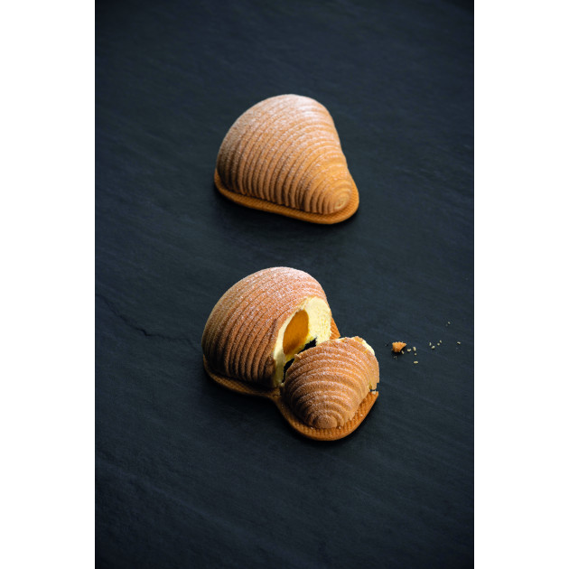 Moule Silicone Sfogliatella 7,7 x 7,15 cm x H 3,5 cm (x12) Pavoflex