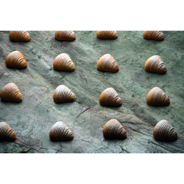 Moule Silicone Sfogliatella 4,5 x 4,35 cm x H 2,2 cm (x30) Pavoflex