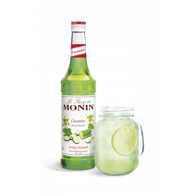 Idée de boisson avec le sirop concombre Monin Idée de boisson avec le sirop concombre Monin