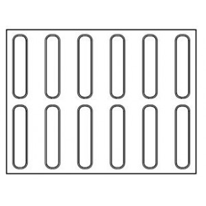 Tapis Silicone Micro-perforé Éclair 12,5 x 2,5 cm x H 0,5 cm (x12) Pavoni Tapis Silicone Micro-perforé Éclair 12,5 x 2,5 cm x H 0,5 cm (x12) Pavoni