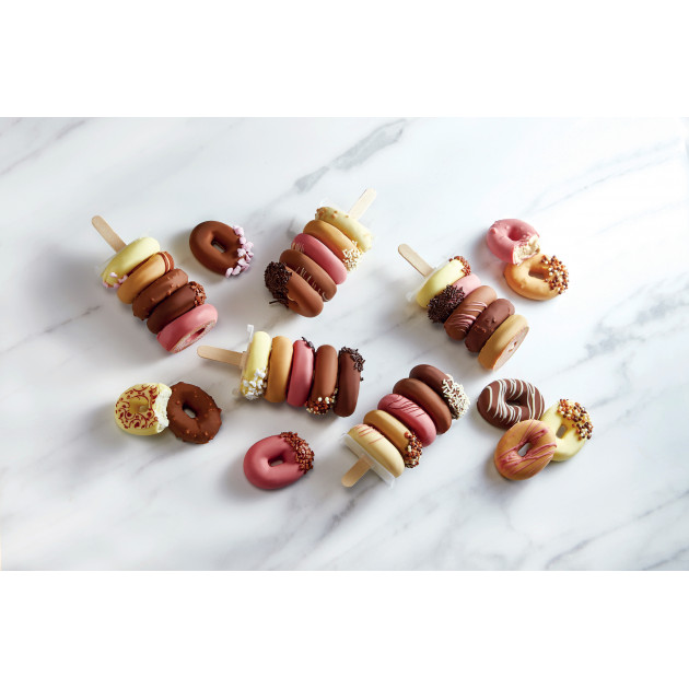 Moule Silicone Glace Mini Donuts 4,6 x 3,5 cm x H 1,2 cm (x20) Pavoni