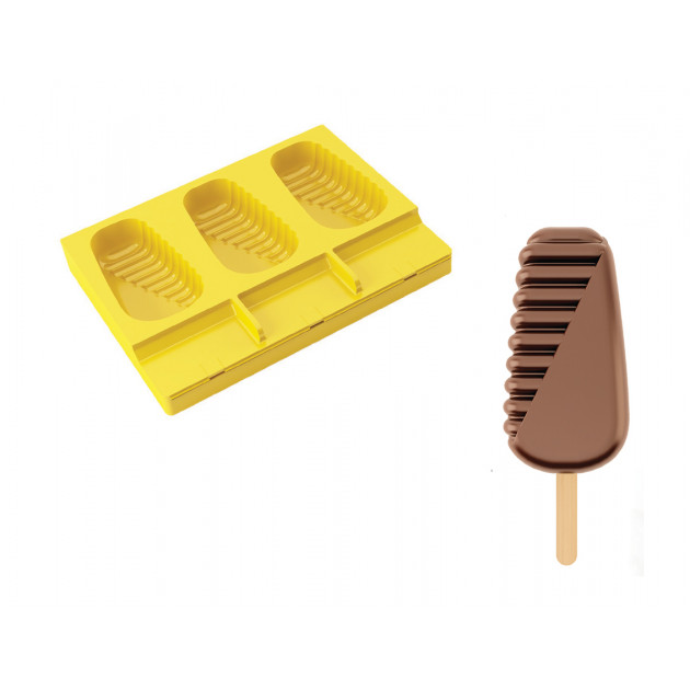 Moule Silicone Acapulco 5 cm x H 9,5 cm (x3) Pavogel