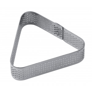 Cercle à Tarte Triangle Inox Micro-perforé 8,5 x 7,5 cm x H 2 cm Pavoni